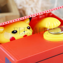 Pokemon Pikachu Brand New Steal Coin Piggy Bank Electronic Plastic Money Safety Box Coin Bank Money boxes
