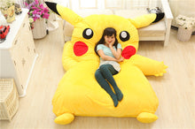 Pikachu Sleeping Bag Pokemon Cartoon Mattress Sofa Cushion Double Bed Cushion Plush Memory Foam Tatami Pad