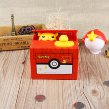 Pokemon Pikachu Brand New Steal Coin Piggy Bank Electronic Plastic Money Safety Box Coin Bank Money boxes