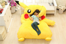 Pikachu Sleeping Bag Pokemon Cartoon Mattress Sofa Cushion Double Bed Cushion Plush Memory Foam Tatami Pad