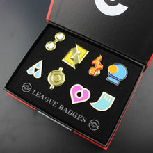 Pokemon Hoenn 8 Metal League Badge Pin Pip Gen 3 Cosplay Prop Collection Set 8*badges+Box 12*16*3cm