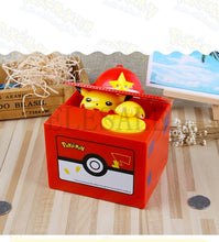 Pokemon Pikachu Brand New Steal Coin Piggy Bank Electronic Plastic Money Safety Box Coin Bank Money boxes