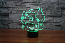Led Toys Charizard Squirtle Bulbasaur Articuno Action Figures 3D Table Lamp pikachu Eevee Charmander