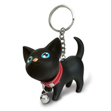 Semk Anime Figure Dog Keychain Hand-painted Craft Dog Bull Terrier Keychain PVC Vinyl Animal Figure Trinkets for Car Keychain