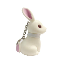 Semk Anime Figure Dog Keychain Hand-painted Craft Dog Bull Terrier Keychain PVC Vinyl Animal Figure Trinkets for Car Keychain