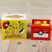 Pokemon Pikachu Brand New Steal Coin Piggy Bank Electronic Plastic Money Safety Box Coin Bank Money boxes