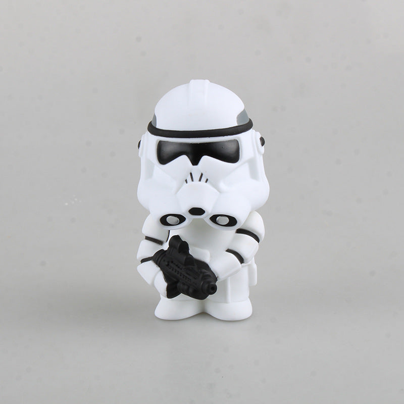Star Wars Darth Vader BB8 Kylo Ren Storm Trooper Cute 10cm Model Toys Anime PVC Action Figure Kids Birthday Gift