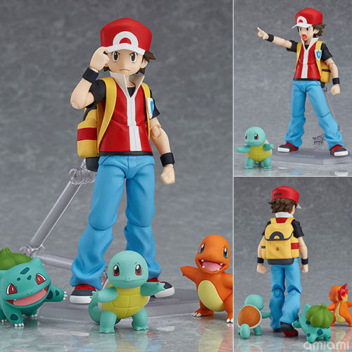 Japan MAX Factory Figma Pokemon Action Figure Red Bulbasaur Charmander Squirtle